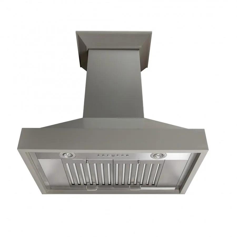 ZLINE 42" Wooden Wall Range Hood in Gray, KBUU-42 by Farmhouse Kitchen and Bath