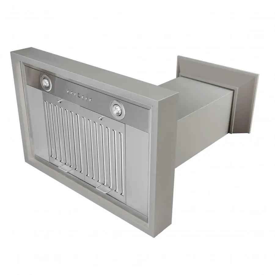 ZLINE 42" Wooden Wall Range Hood in Gray, KBUU-42 by Farmhouse Kitchen and Bath