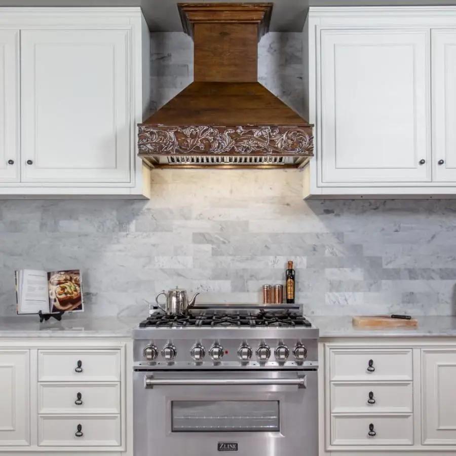 ZLINE 42" Wooden Wall Range Hood, Remote Motor, 373RR-RD-42 by Farmhouse Kitchen and Bath