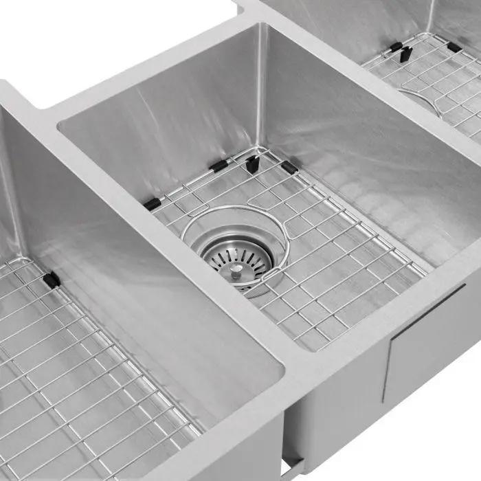 ZLINE 45" Undermount Triple Bowl Sink, DuraSnow Stainless, SLT-45S by Farmhouse Kitchen and Bath