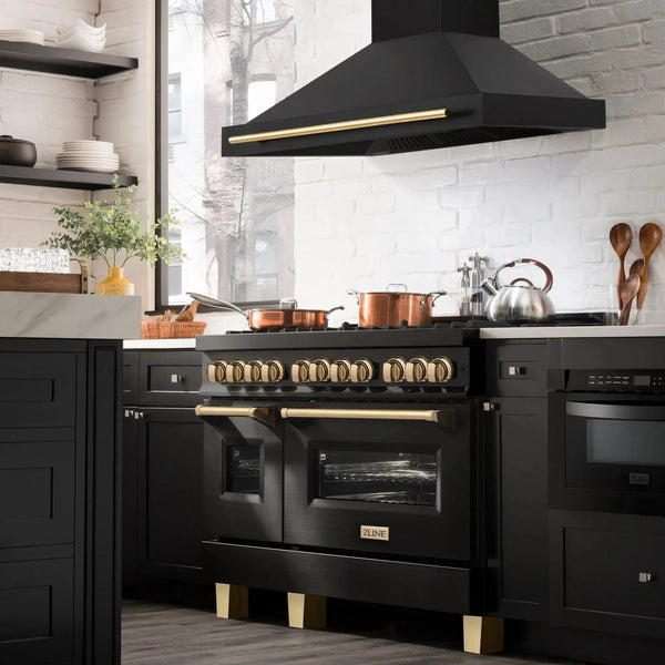 ZLINE 48" Autograph Black Stainless Wall Range Hood, BS655Z-48-G, photo 2 of 3
