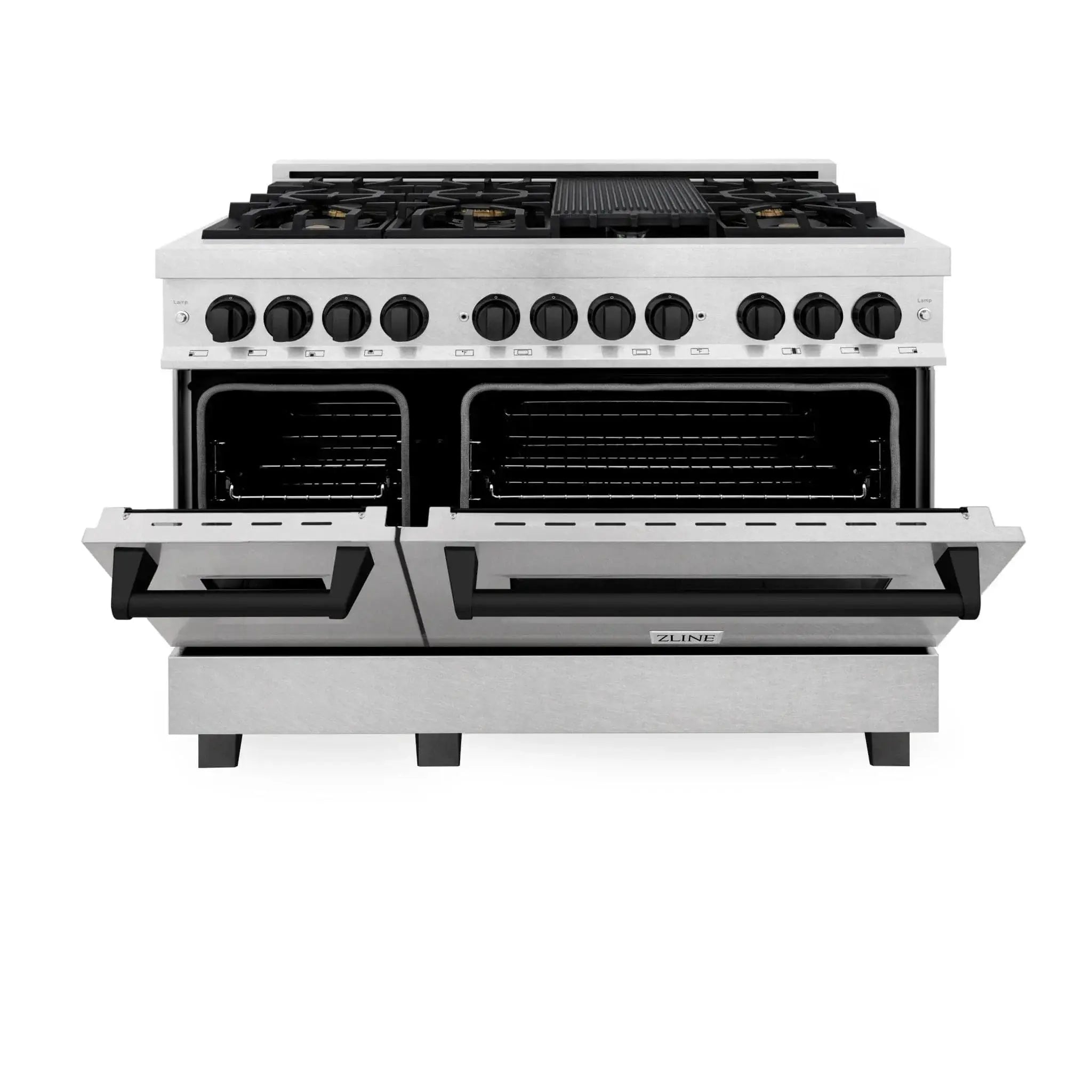 ZLINE 48" Autograph Dual Fuel Range, RASZ-SN-48-MB by Farmhouse Kitchen and Bath