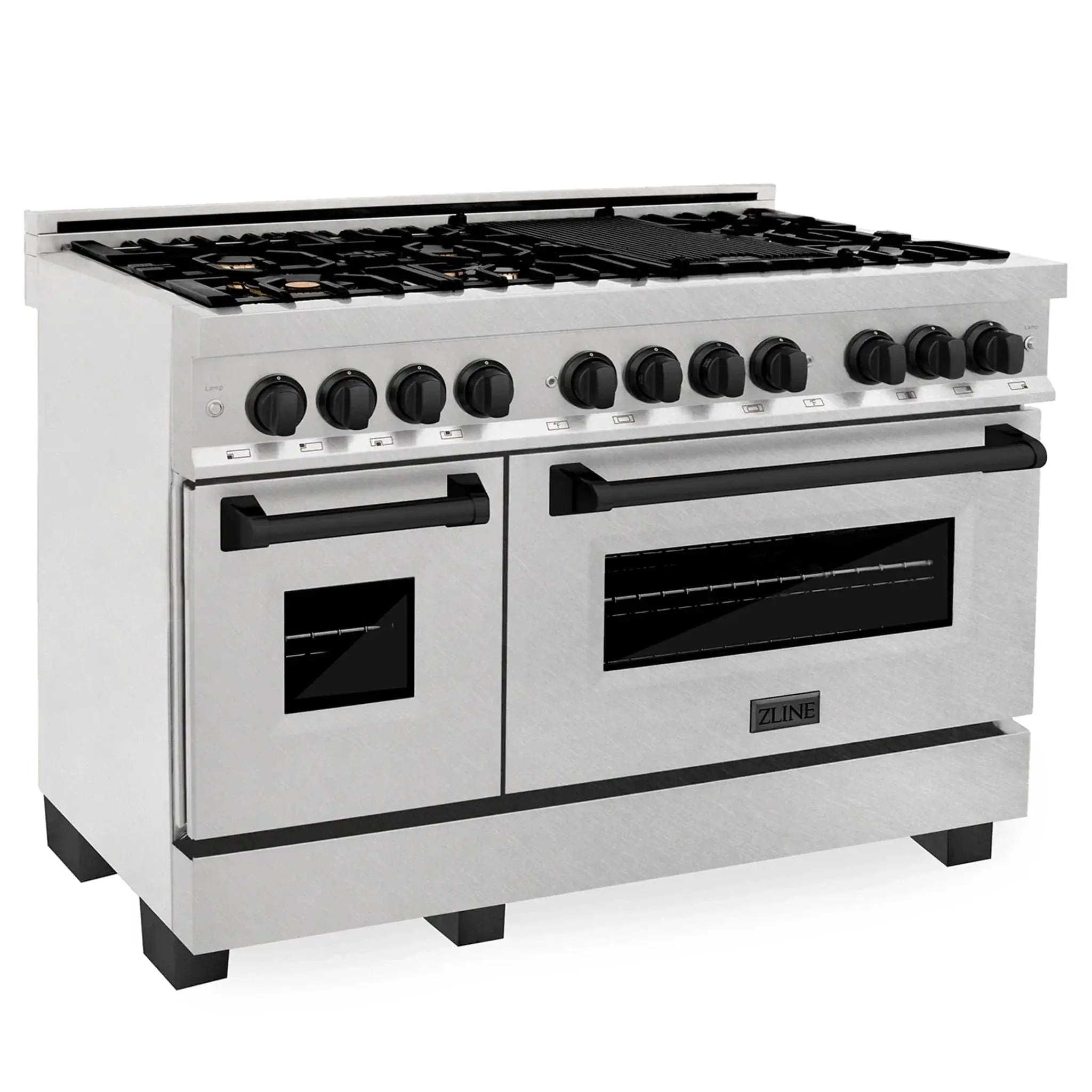 ZLINE 48" Autograph Dual Fuel Range, RASZ-SN-48-MB by Farmhouse Kitchen and Bath