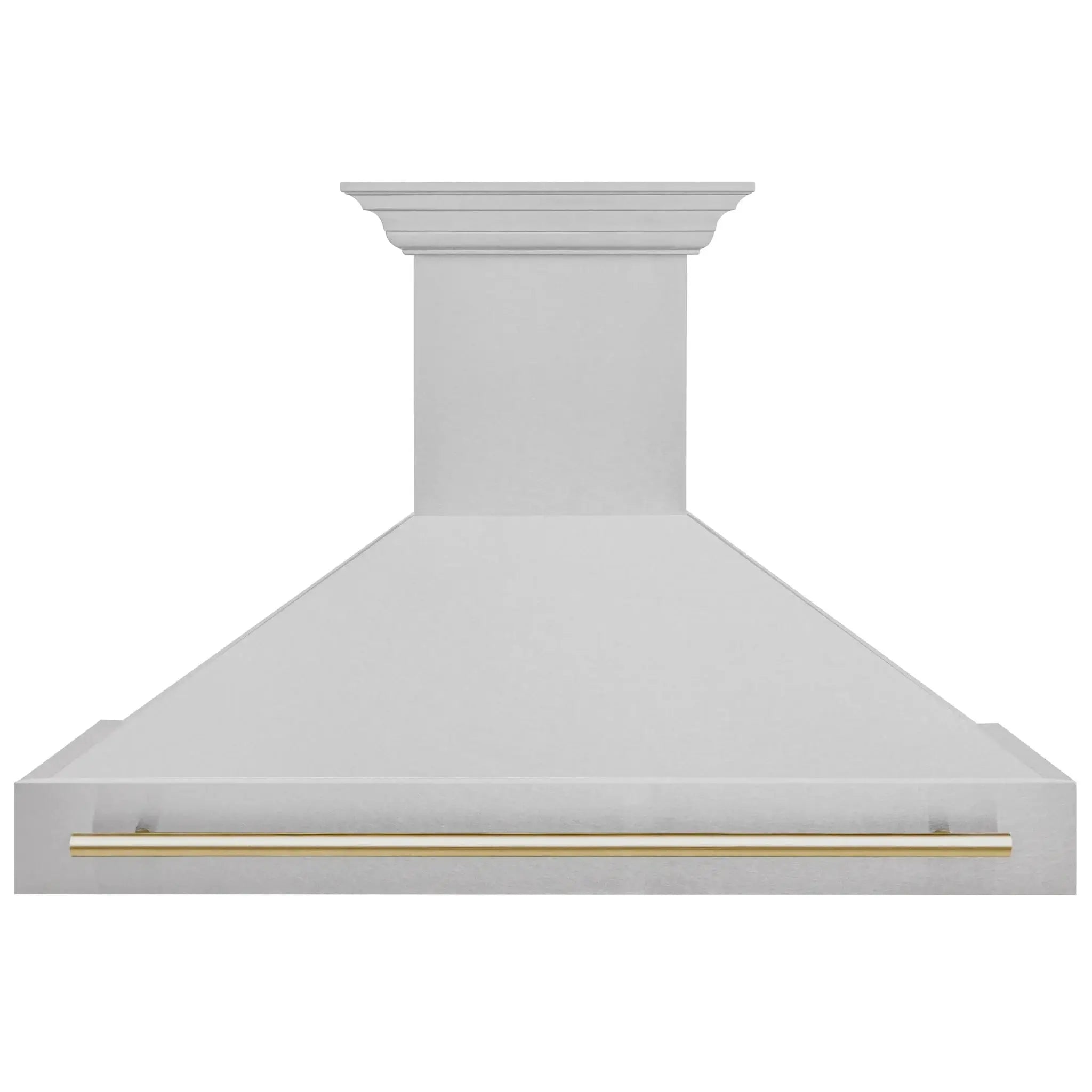 ZLINE 48" Autograph DuraSnow Stainless Steel Hood 8654SNZ-48-G by Farmhouse Kitchen and Bath