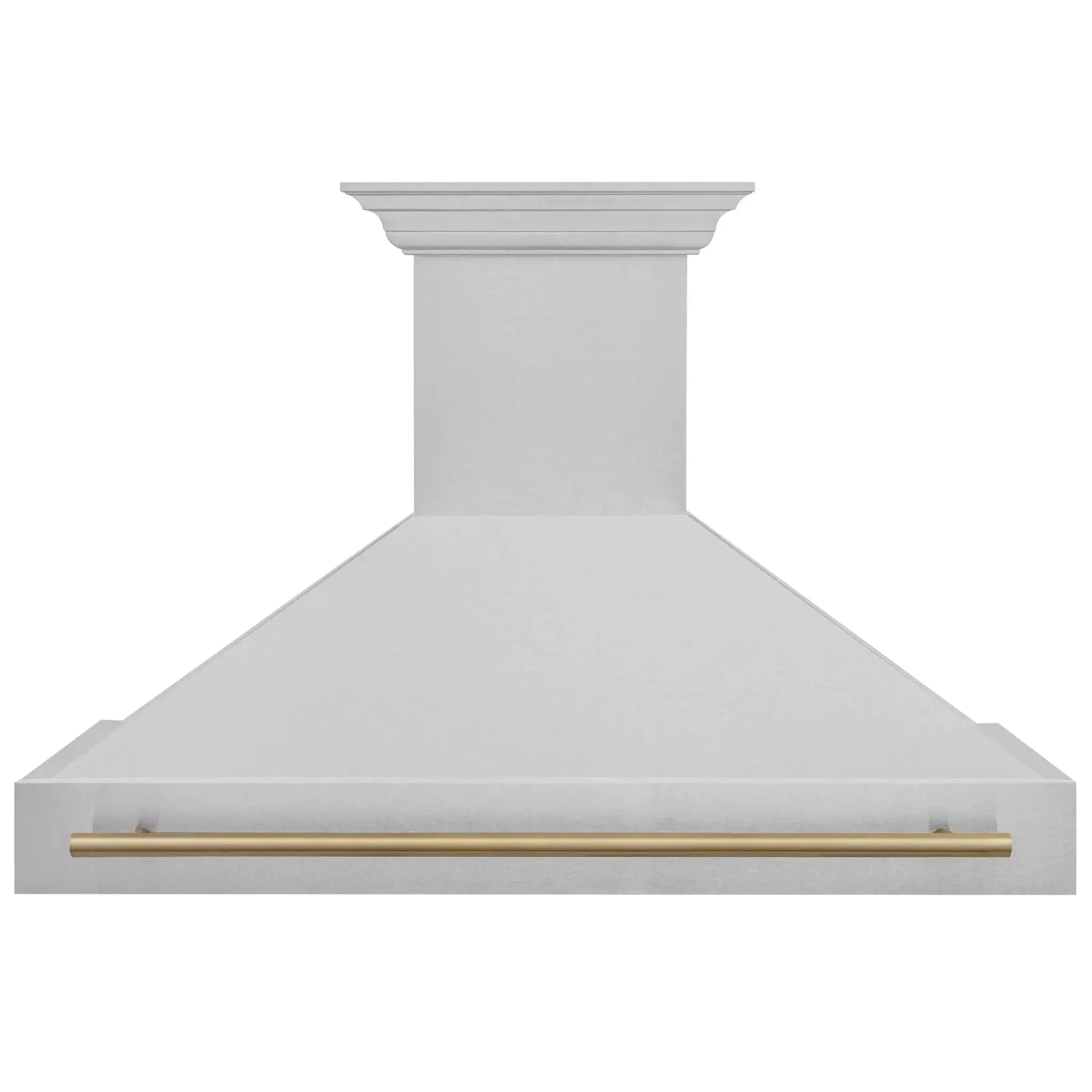 ZLINE 48" Autograph DuraSnow Stainless Steel Hood 8654SNZ-48-G by Farmhouse Kitchen and Bath