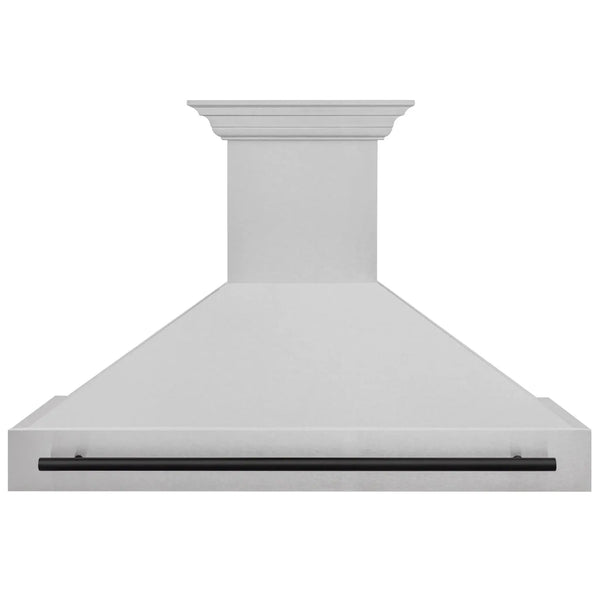 ZLINE 48" Autograph DuraSnow Stainless Steel Hood 8654SNZ-48-MB