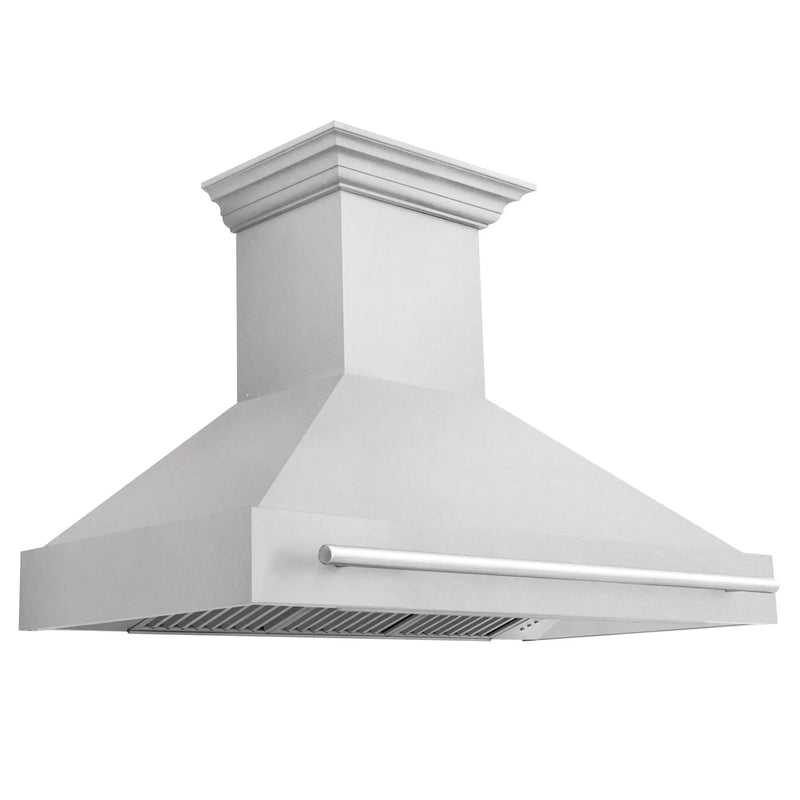 ZLINE 48" Autograph DuraSnow, Stainless Steel Wall Range Hood, 8654SNX-48 by Farmhouse Kitchen and Bath
