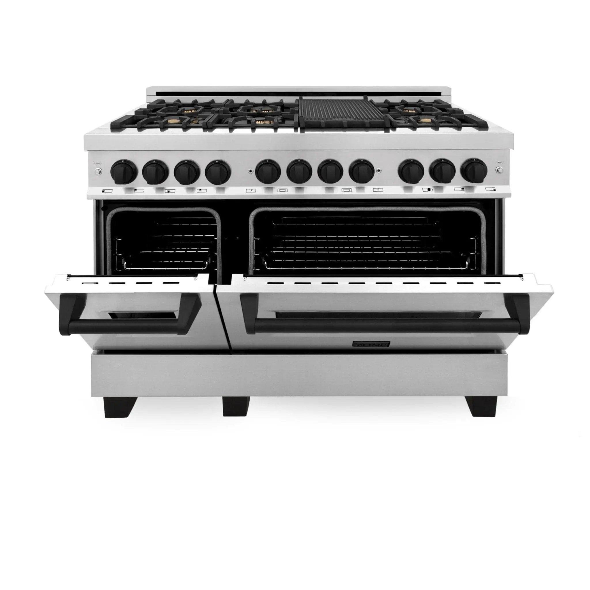 ZLINE 48" Autograph Edition, Dual Fuel Range, RAZ-48-MB by Farmhouse Kitchen and Bath
