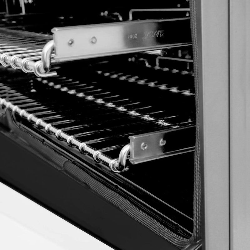 ZLINE 48" Autograph Edition, Dual Fuel Range, White Door, RAZ-WM-48-MB by Farmhouse Kitchen and Bath