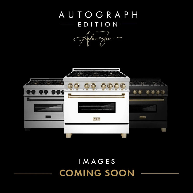 ZLINE 48" Autograph Rangetop, Black Stainless, Gold Accents, RTBZ-48-G by Farmhouse Kitchen and Bath