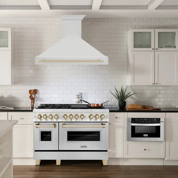 ZLINE 48" Autograph Stainless Wall Range Hood, 8654STZ-48-G, photo 2 of 6