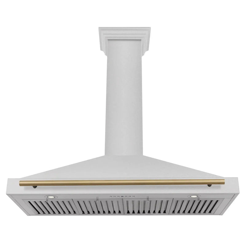 ZLINE 48" Autograph Stainless Wall Range Hood KB4SNZ-48-CB by Farmhouse Kitchen and Bath
