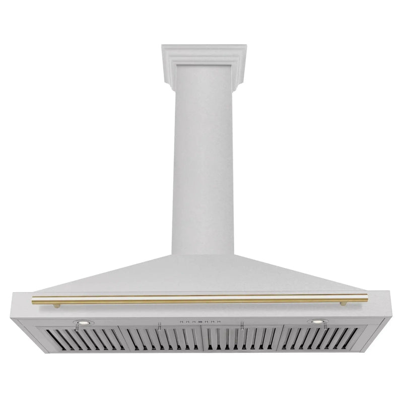 ZLINE 48" Autograph Stainless Wall Range Hood KB4SNZ-48-G by Farmhouse Kitchen and Bath