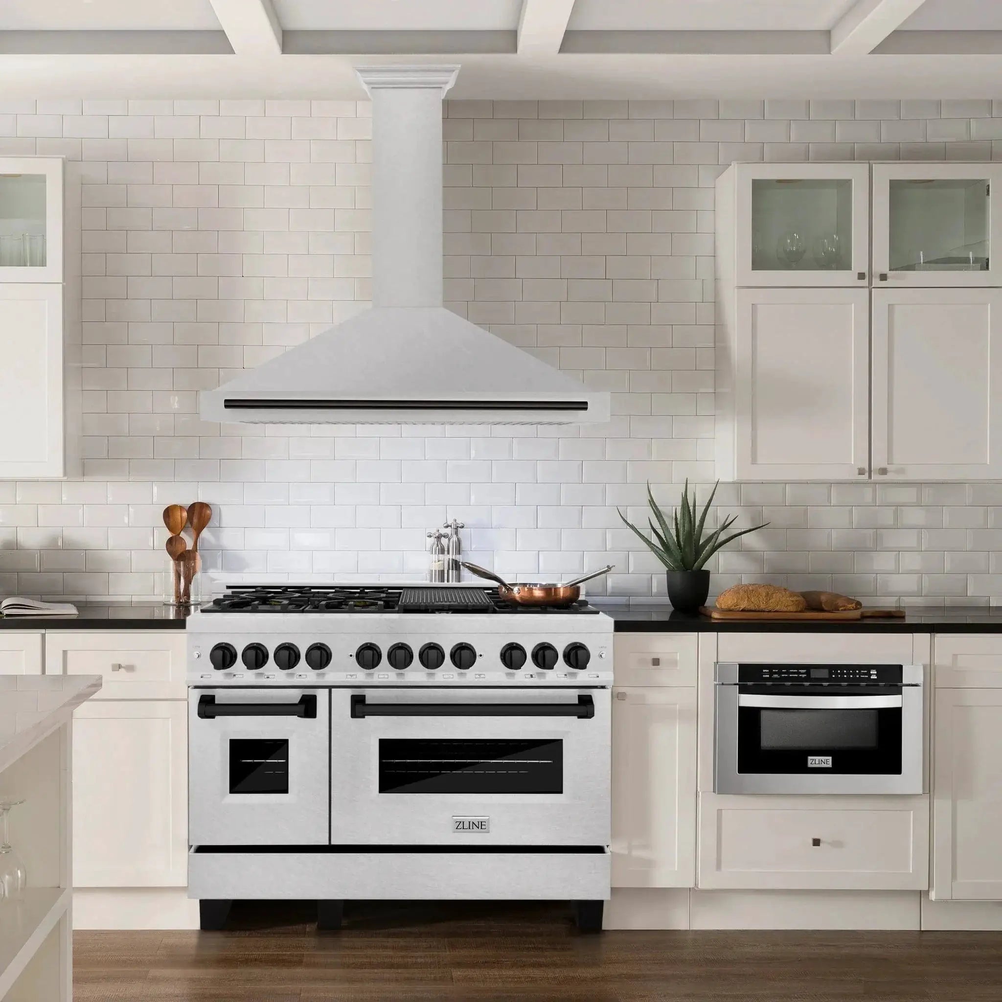 ZLINE 48" Autograph Stainless Wall Range Hood KB4SNZ-48-G by Farmhouse Kitchen and Bath