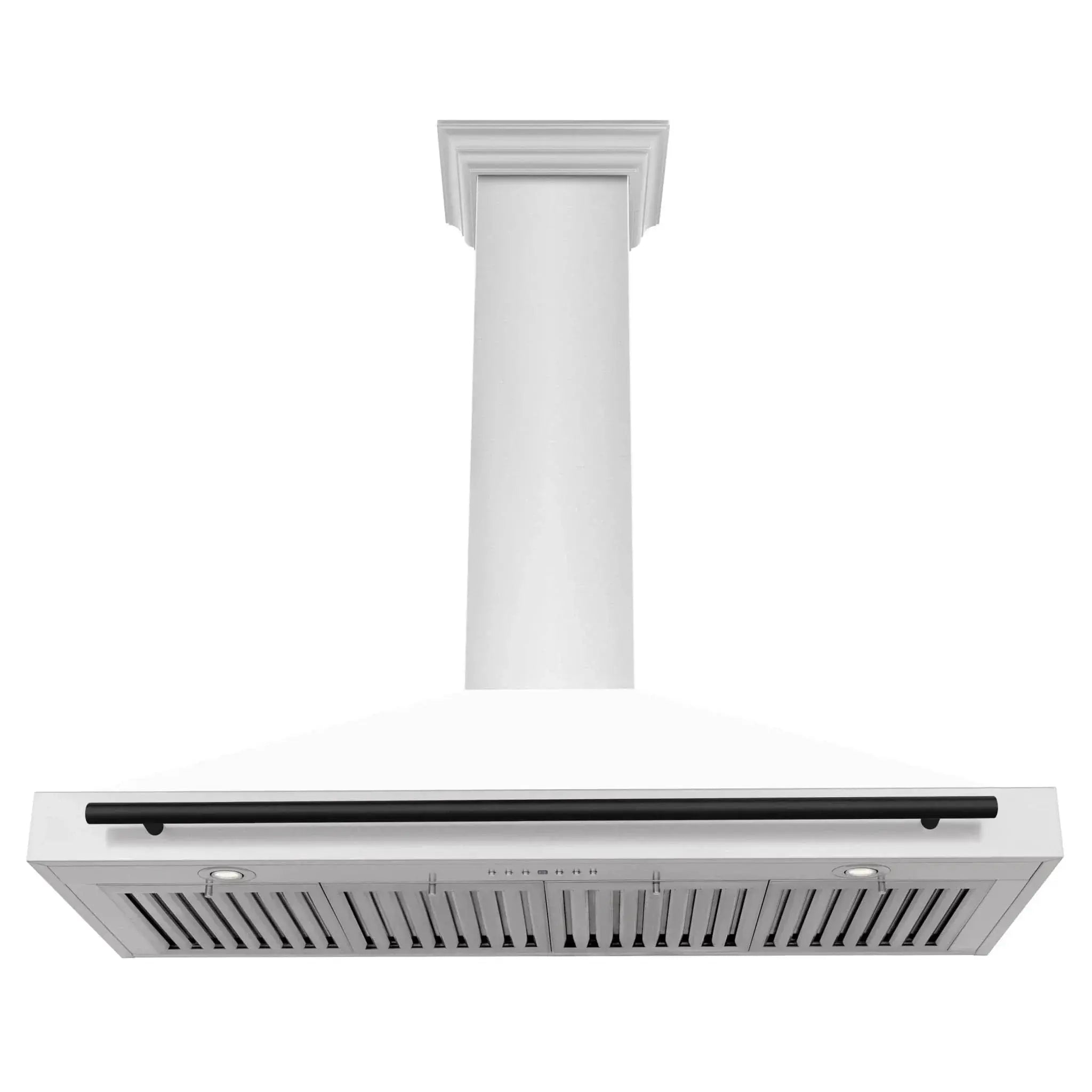 ZLINE 48" Autograph Stainless Wall Range Hood KB4STZ-WM48-MB by Farmhouse Kitchen and Bath