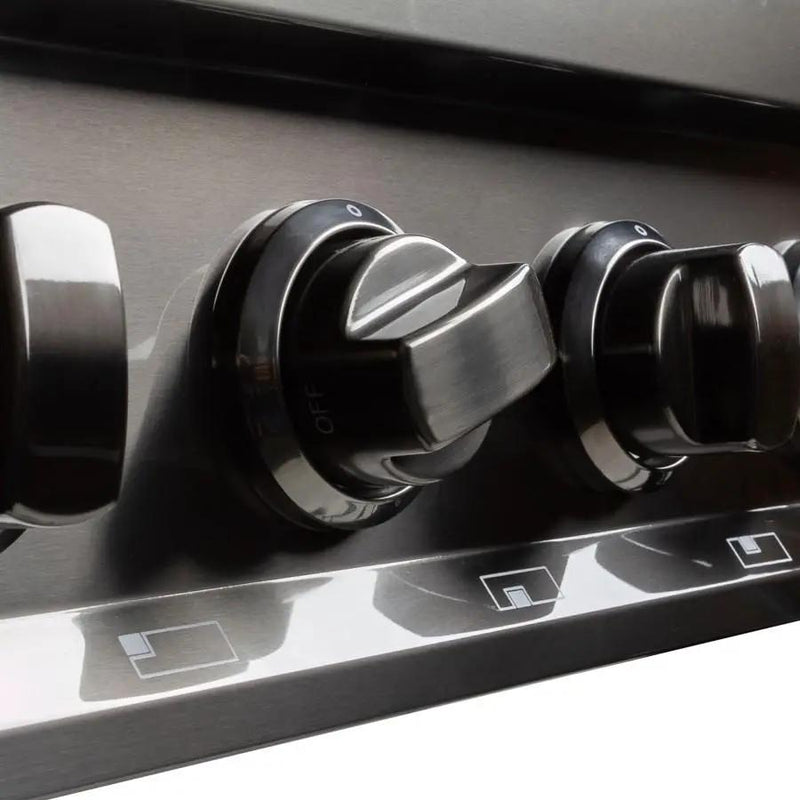 ZLINE 48" Ceramic Rangetop in Black Stainless with 7 Gas Burners, RTB-48 by Farmhouse Kitchen and Bath