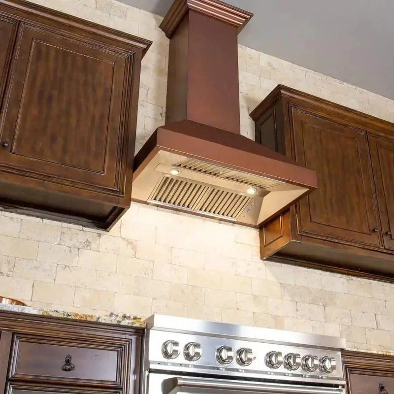 ZLINE 48" Copper Wall Range Hood 8667C-48 by Farmhouse Kitchen and Bath