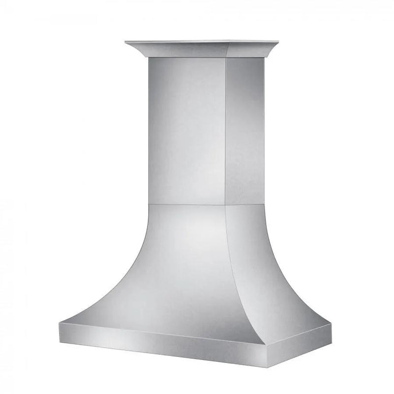 ZLINE 48" Designer Snow Stainless Finish Wall Range Hood, 8632S-48 by Farmhouse Kitchen and Bath