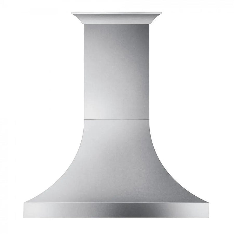 ZLINE 48" Designer Snow Stainless Finish Wall Range Hood, 8632S-48 by Farmhouse Kitchen and Bath