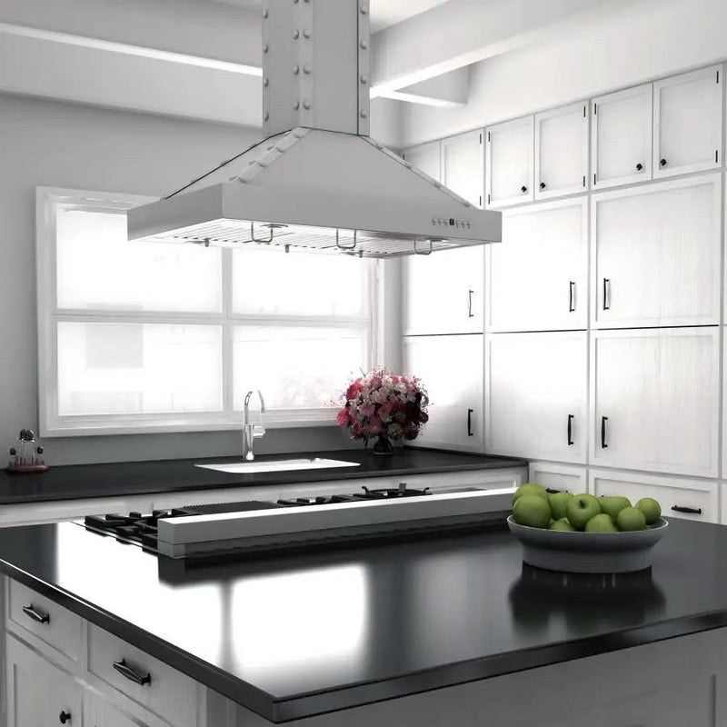 ZLINE 48 in. Porcelain Rangetop in Snow Stainless, 7 Gas Burners, RTS-48 by Farmhouse Kitchen and Bath