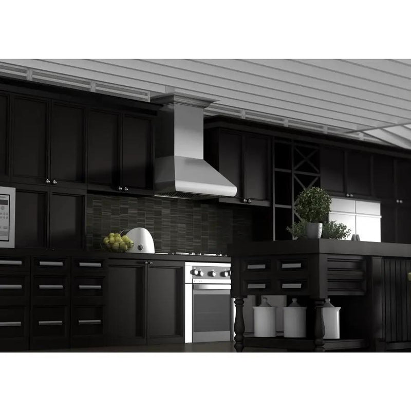 ZLINE 48" Professional Wall Range Hood, Stainless Steel, 587CRN-48 by Farmhouse Kitchen and Bath