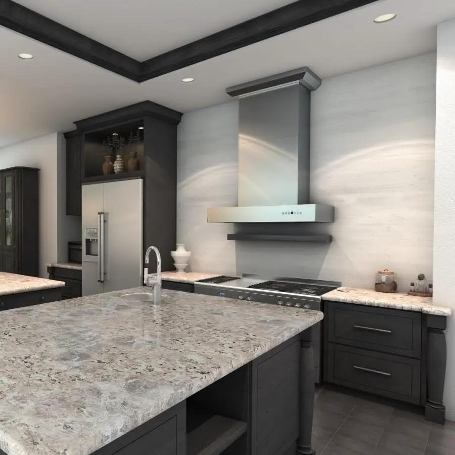 ZLINE 48" Remote Dual Blower Stainless Wall Range Hood, KECOM-RD-48 by Farmhouse Kitchen and Bath