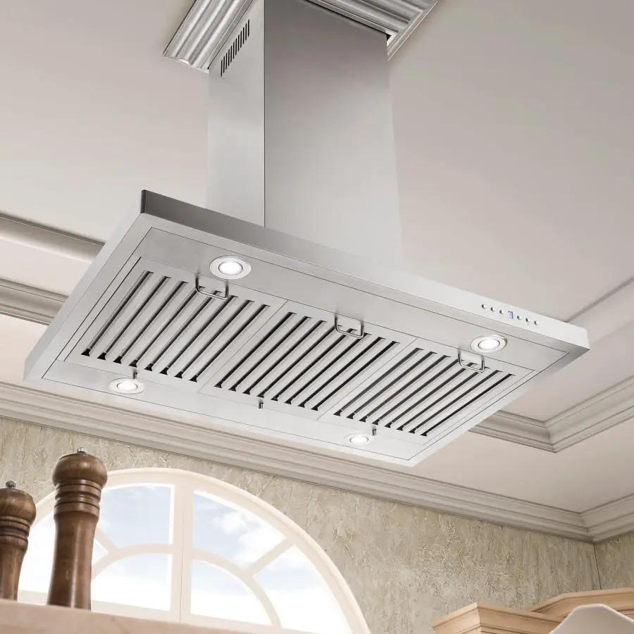 ZLINE 48" Stainless Steel Island Range Hood, KE2i-48 by Farmhouse Kitchen and Bath