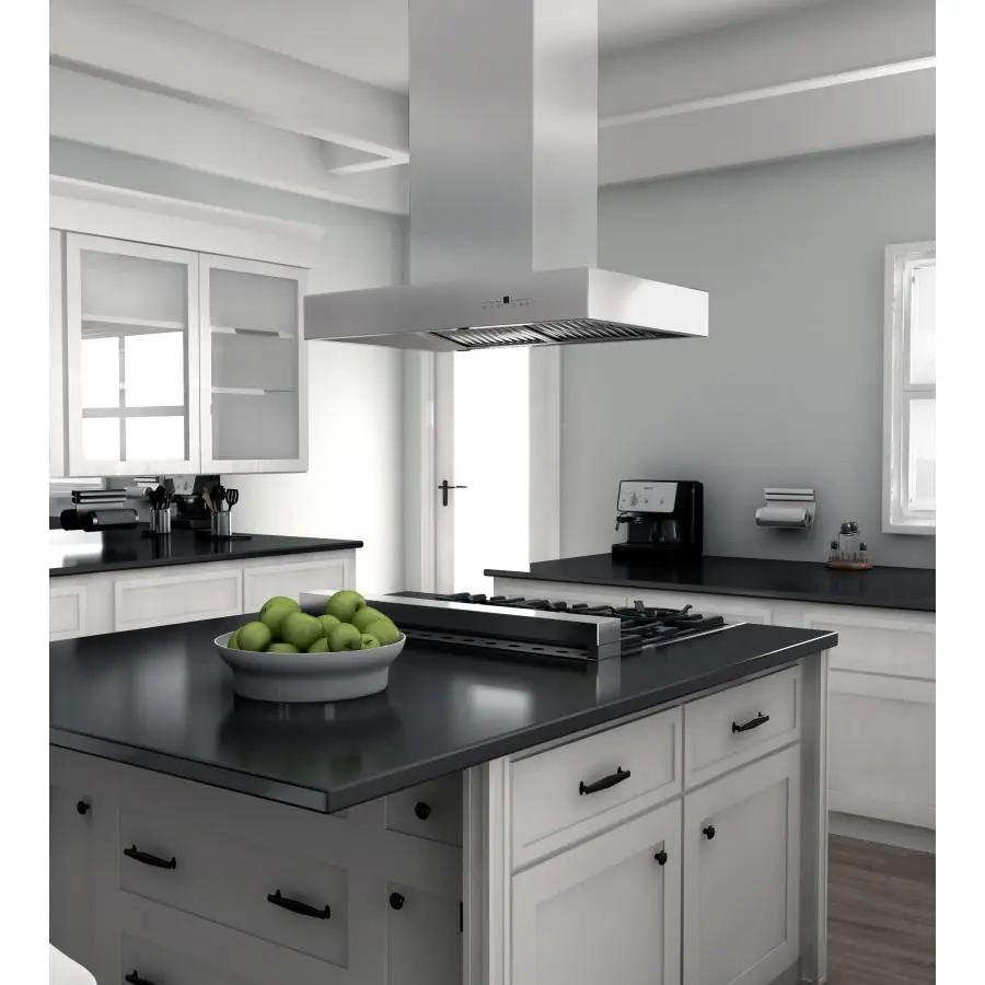 ZLINE 48" Stainless Steel Island Range Hood, KECOMi-48 by Farmhouse Kitchen and Bath