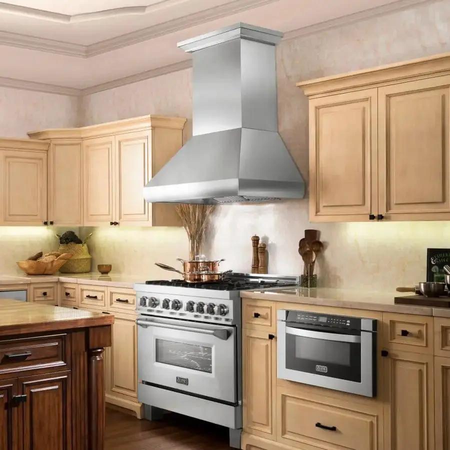 ZLINE 48" Stainless Steel Professional Wall Range Hood 687-48 by Farmhouse Kitchen and Bath