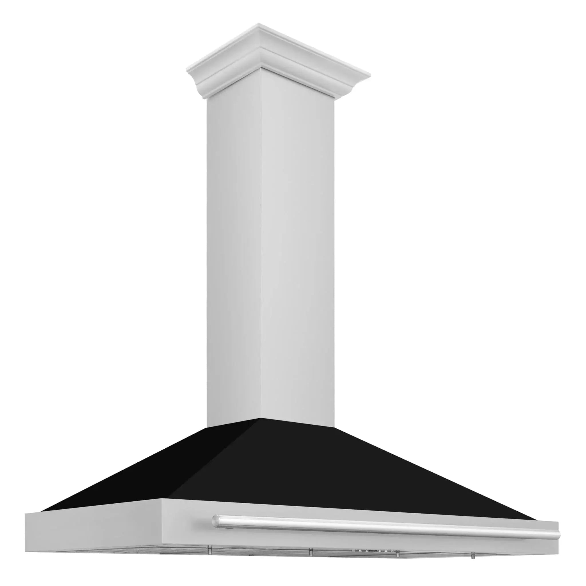 ZLINE 48" Stainless Steel Range Hood with Shell and Stainless Steel Handle KB4STX-BLM-48 by Farmhouse Kitchen and Bath