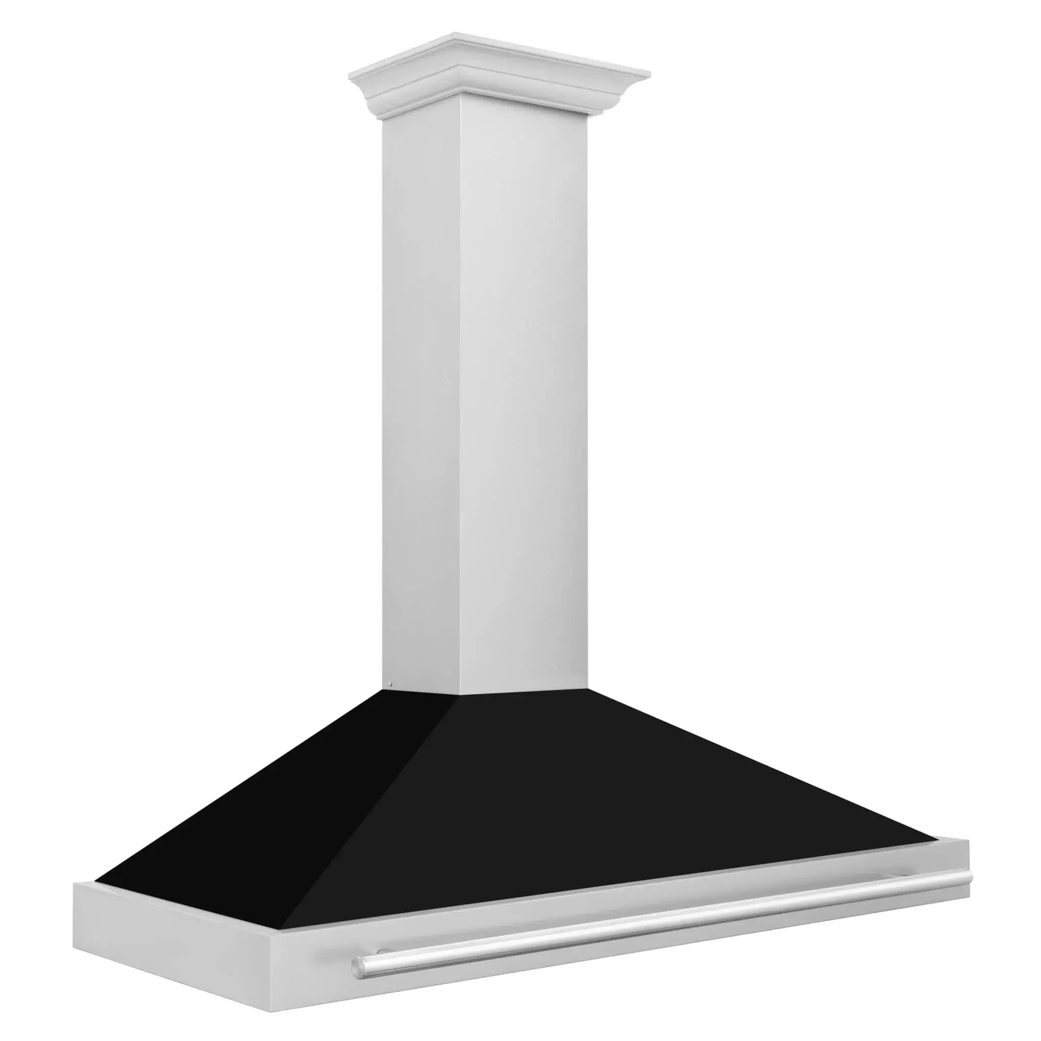 ZLINE 48" Stainless Steel Range Hood with Shell and Stainless Steel Handle KB4STX-BLM-48 by Farmhouse Kitchen and Bath