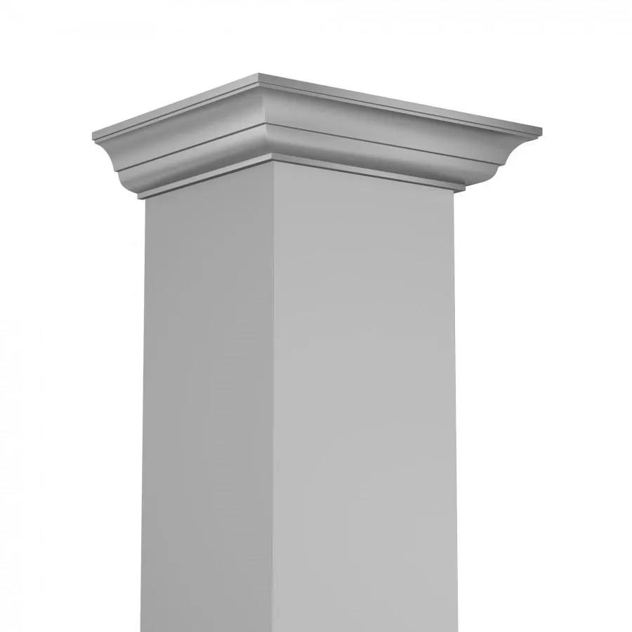 ZLINE 48" Stainless Steel Wall Range Hood, Crown Molding, KBCRN-48 by Farmhouse Kitchen and Bath