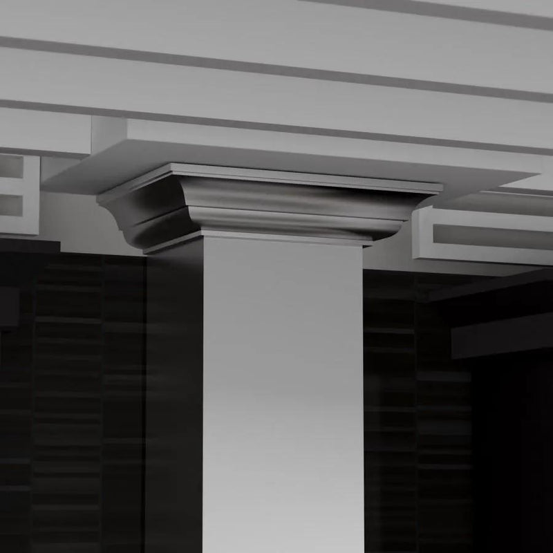 ZLINE 48" Stainless Steel Wall Range Hood, Crown Molding, KL3CRN-48 by Farmhouse Kitchen and Bath