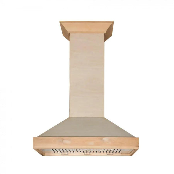 ZLINE 48" Unfinished Wooden Wall Range Hood, KBUF-48, photo 2 of 7