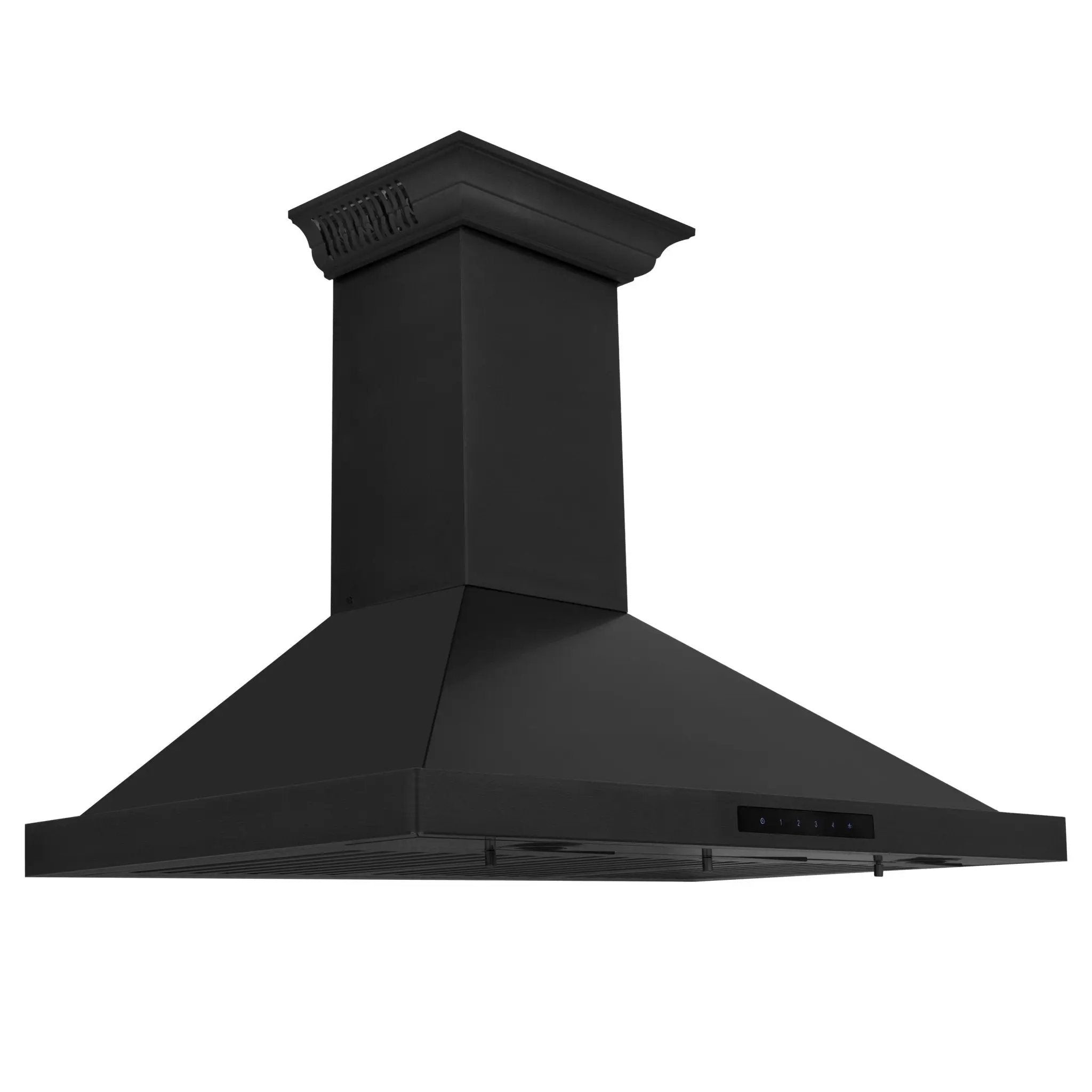 ZLINE 48" Wall Black Stainless Range Hood, Crown Speaker, BSKBNCRN-BT-48 by Farmhouse Kitchen and Bath