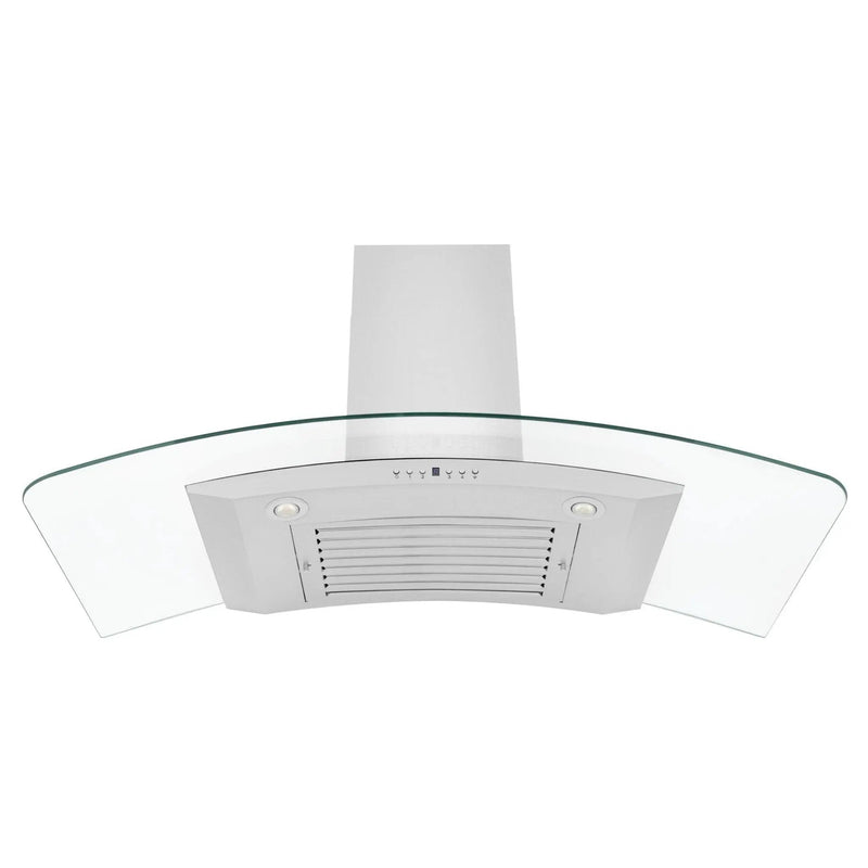 ZLINE 48" Wall Range Hood, Stainless Steel, Glass, KN4-48 by Farmhouse Kitchen and Bath