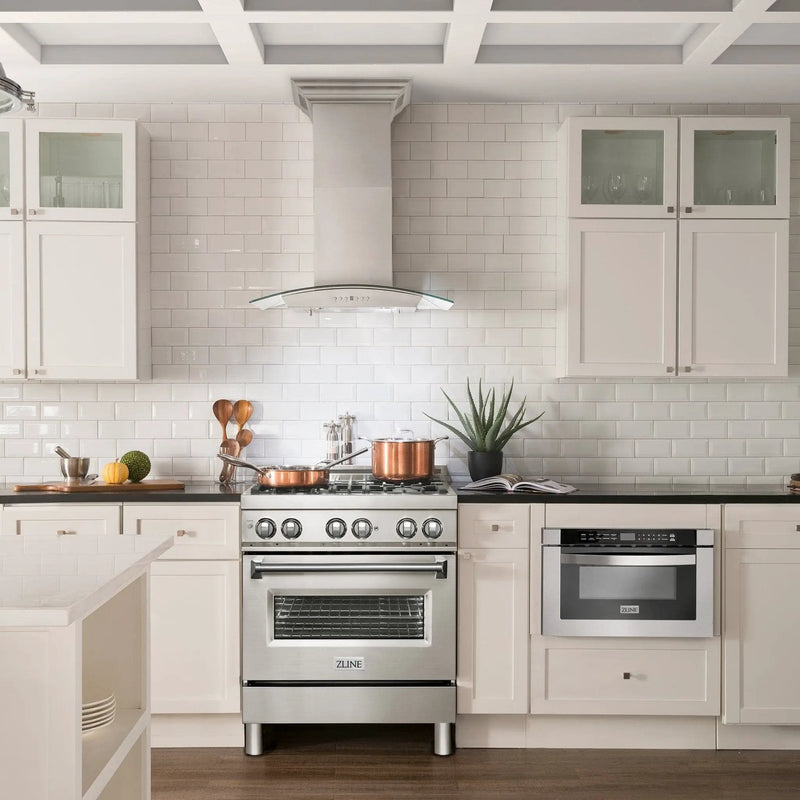 ZLINE 48" Wall Stainless Range Hood, Bluetooth Speakers, KN4CRN-BT-48 by Farmhouse Kitchen and Bath