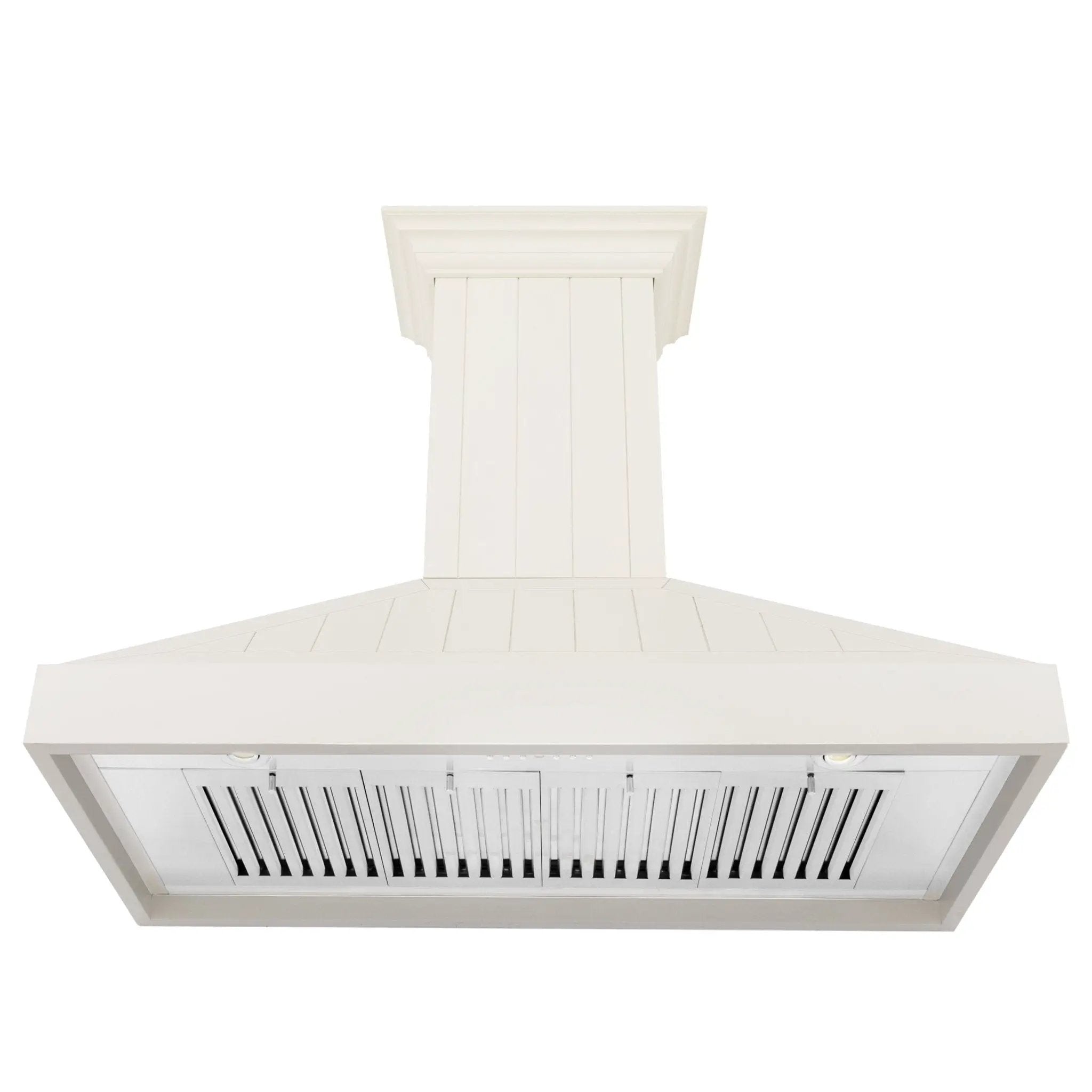 ZLINE 48" Wooden Wall Mount Range Hood in Cottage White, KPTT-48 by Farmhouse Kitchen and Bath