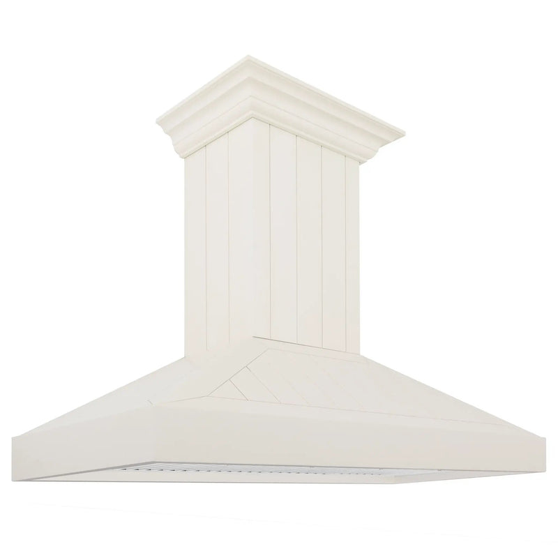 ZLINE 48" Wooden Wall Mount Range Hood in Cottage White, KPTT-48 by Farmhouse Kitchen and Bath