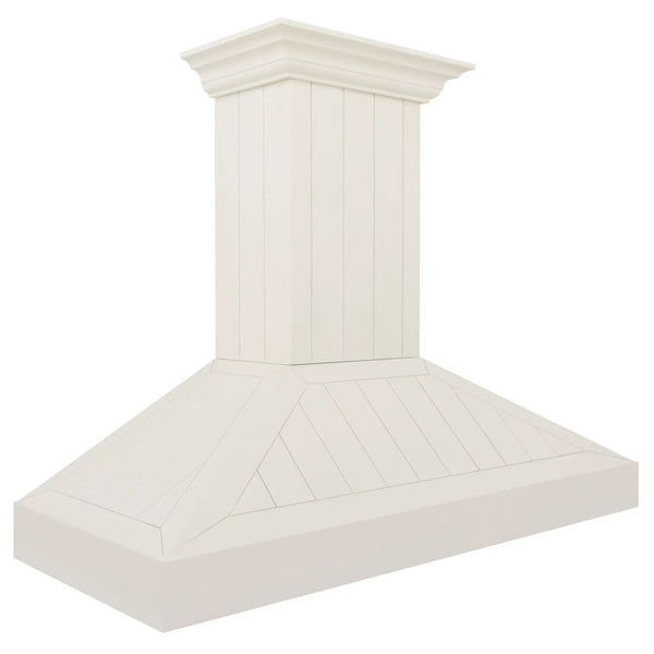 ZLINE 48" Wooden Wall Mount Range Hood in Cottage White, KPTT-48