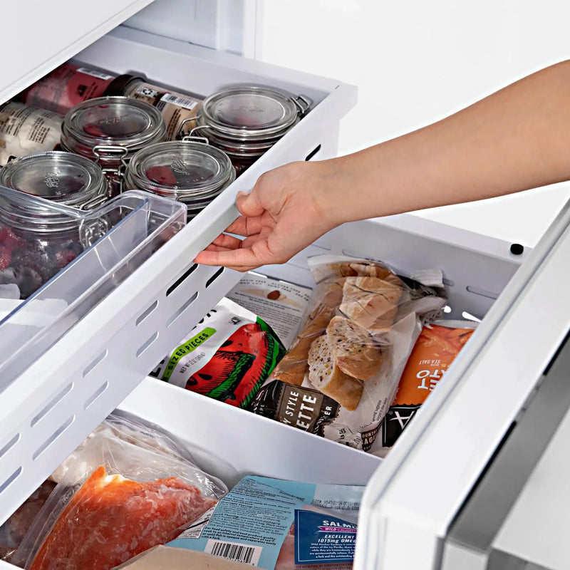 ZLINE 60" 32.2 cu. ft. Built-In 4-Door French Door Refrigerator with Internal Water and Ice Dispenser in Stainless Steel RBIV-304-60 by Farmhouse Kitchen and Bath