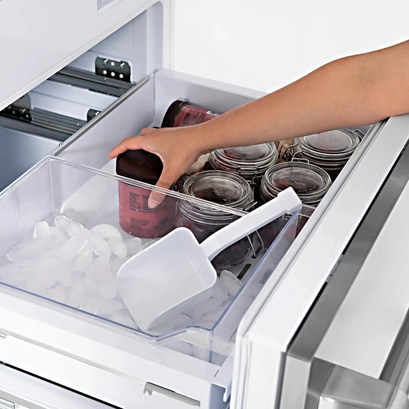 ZLINE 60" 32.2 cu. ft. Built-In 4-Door French Door Refrigerator with Internal Water and Ice Dispenser in Stainless Steel RBIV-304-60 by Farmhouse Kitchen and Bath