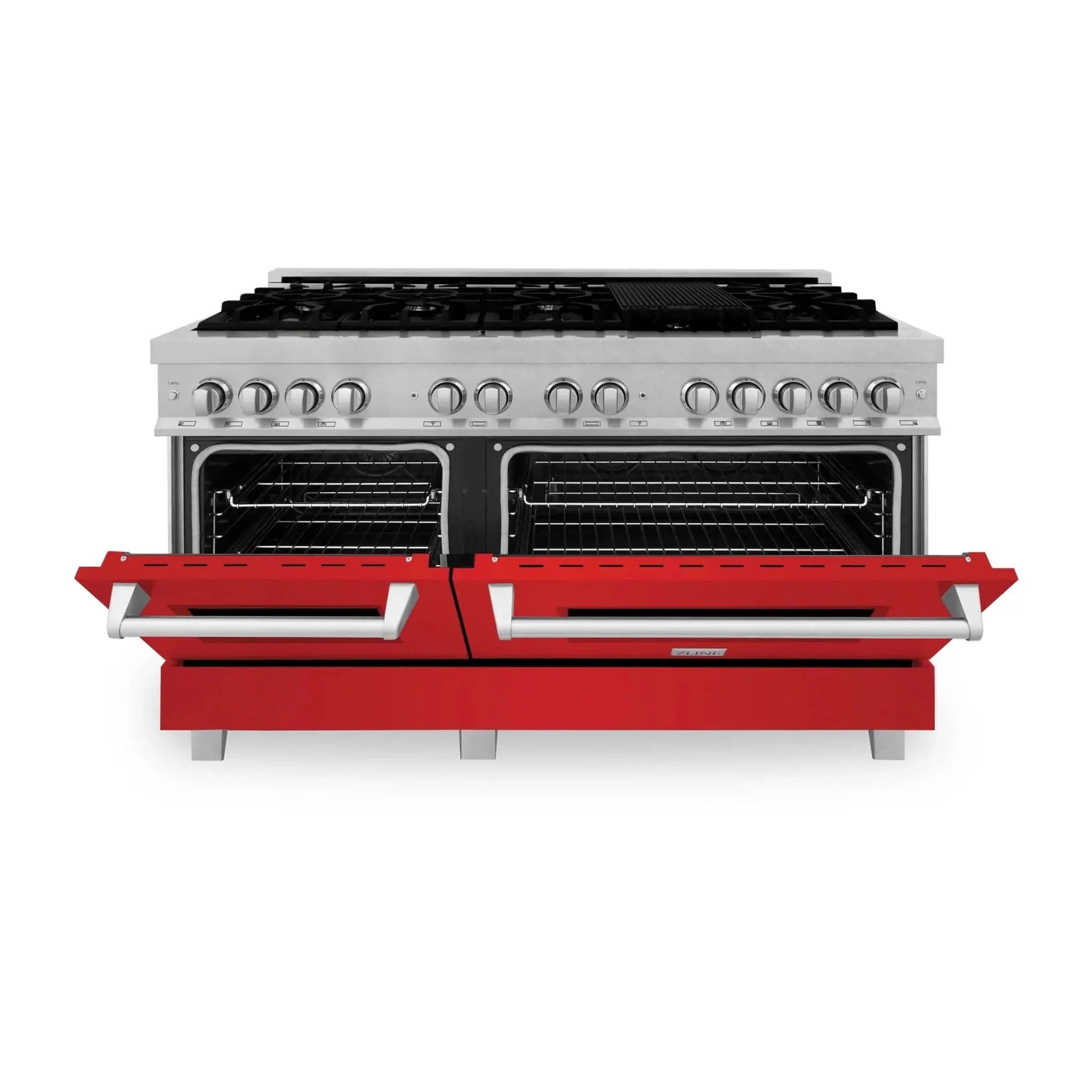 ZLINE 60" 7.4 cu. ft. Dual Fuel Range with Gas Stove and Electric Oven in Fingerprint Resistant Stainless Steel, RAS-RM-60 by Farmhouse Kitchen and Bath