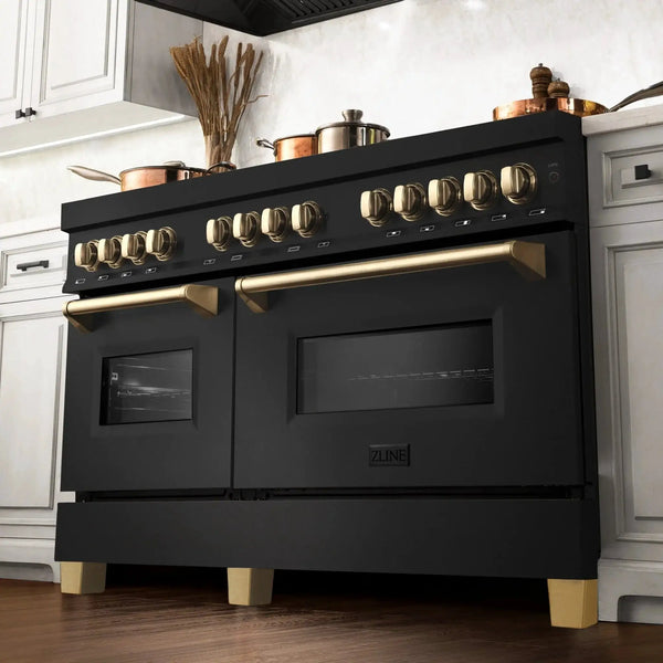 ZLINE 60" Autograph Dual Fuel Range, Black Stainless, RABZ-60-G, photo 2 of 6