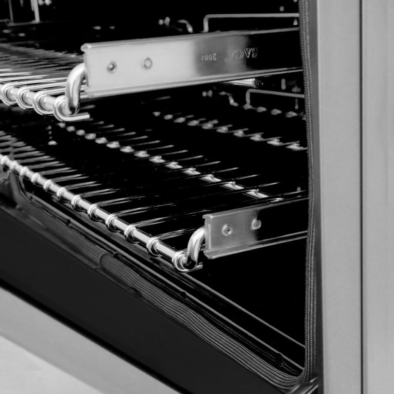 ZLINE 60" Autograph Edition, 7.4 cu. ft. Dual Fuel Range, RAZ-60-MB by Farmhouse Kitchen and Bath
