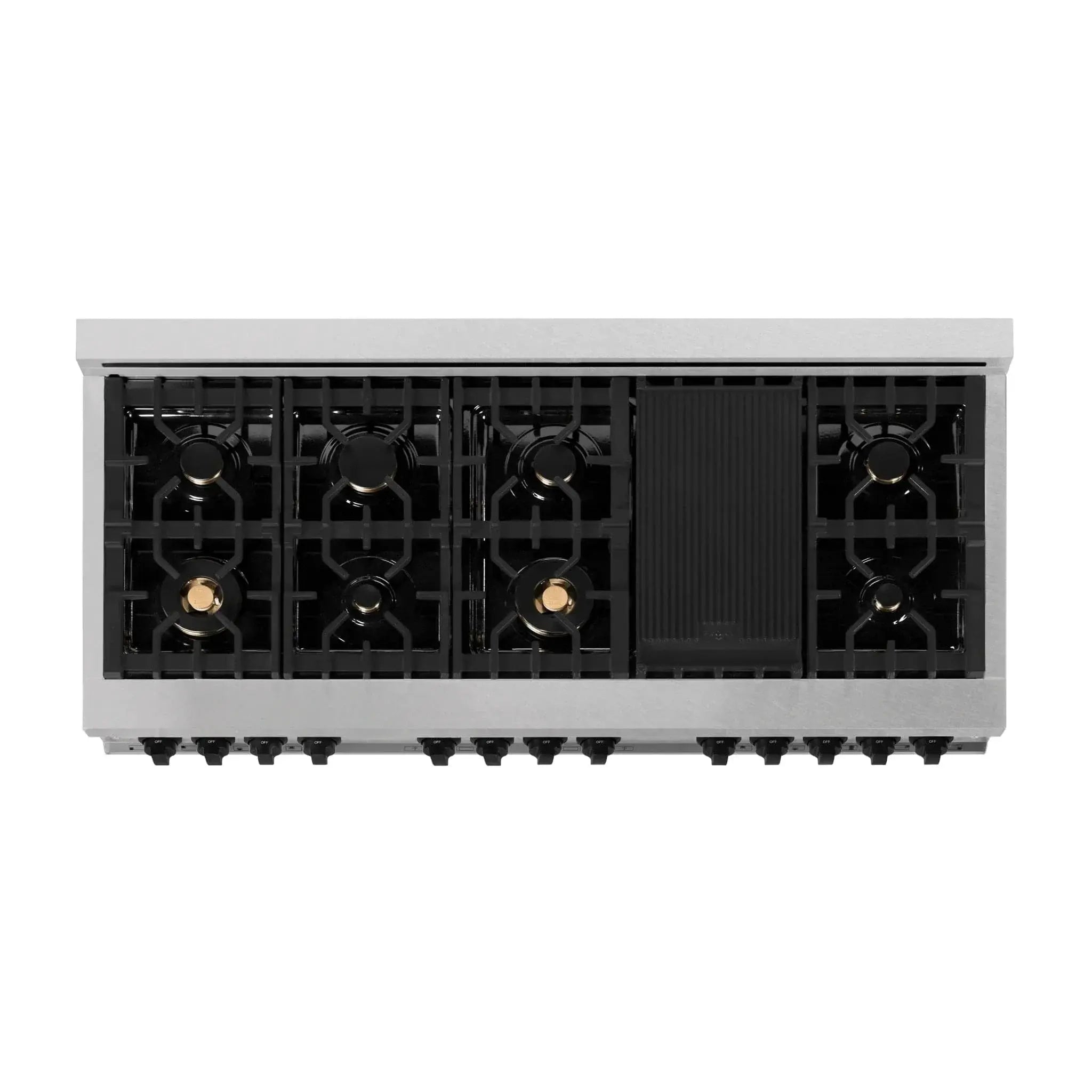 ZLINE 60" Autograph Edition Dual Fuel Range, DuraSnow, RASZ-SN-60-MB by Farmhouse Kitchen and Bath