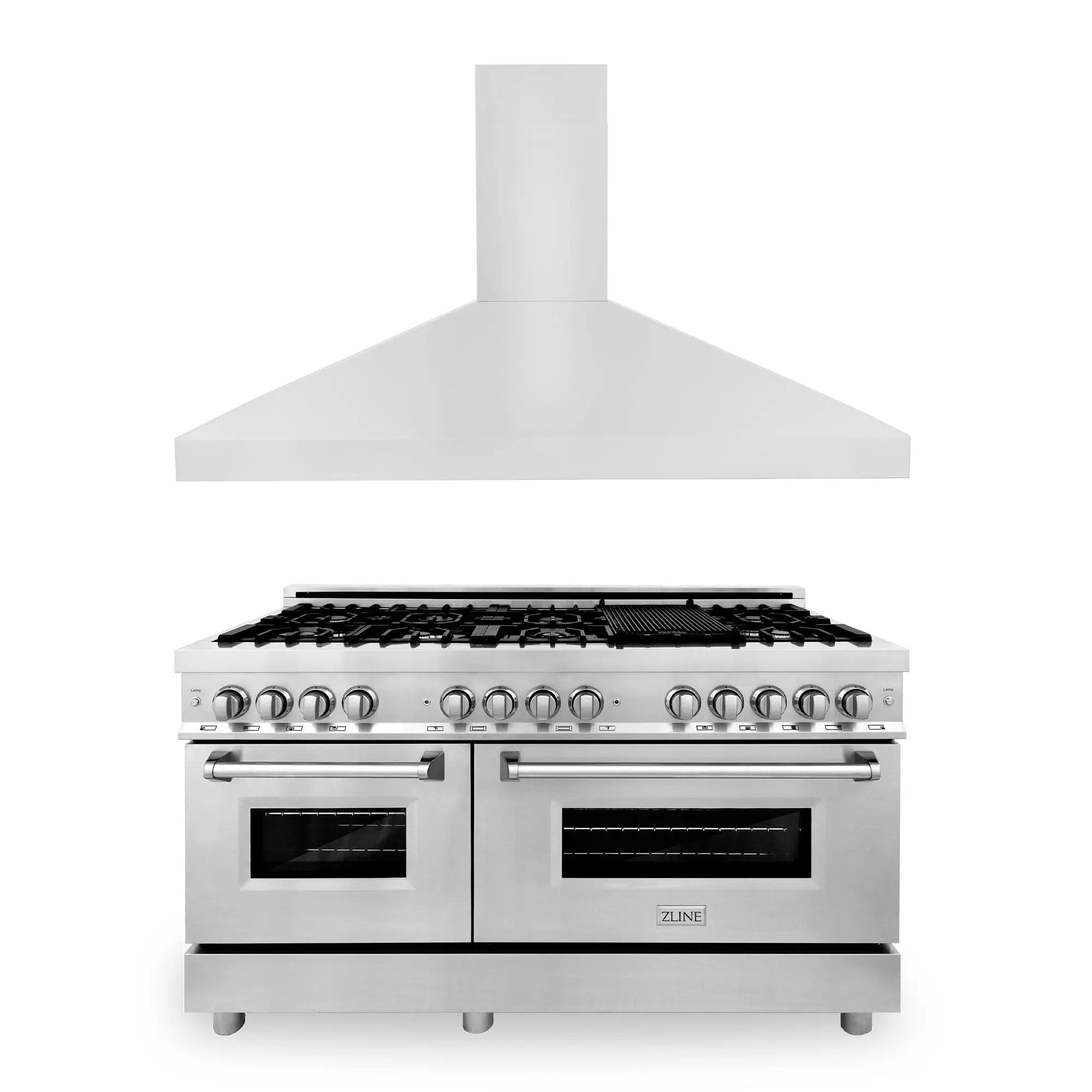 ZLINE 60" Bundle, Range RA60 & Wall Range Hood 597-60, 2KP-RARH60 by Farmhouse Kitchen and Bath
