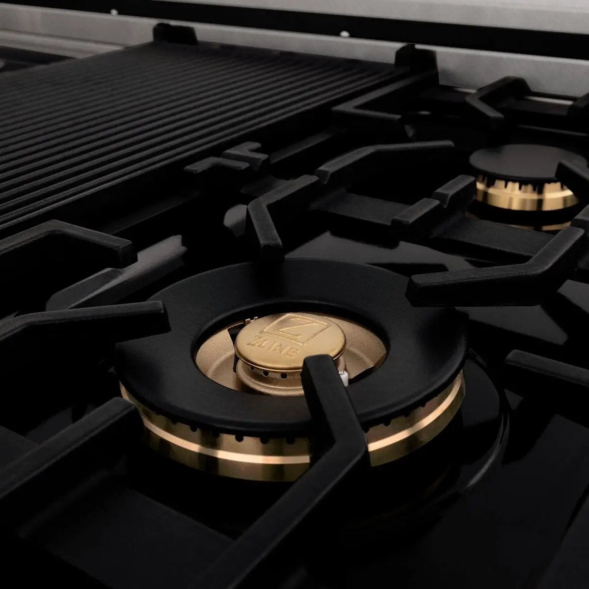 ZLINE 60" Dual Fuel Range, Snow Stainless, Brass Burners, RAS-SN-BR-60 by Farmhouse Kitchen and Bath