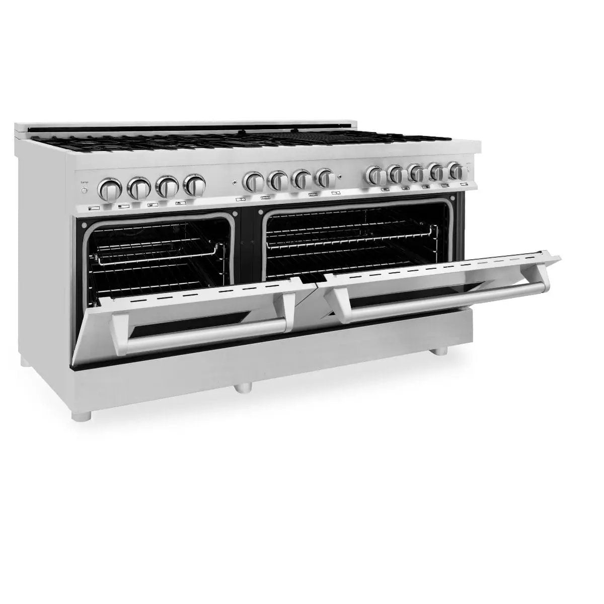 ZLINE 60" Professional Dual Fuel Range In Stainless Steel, RA60 by Farmhouse Kitchen and Bath