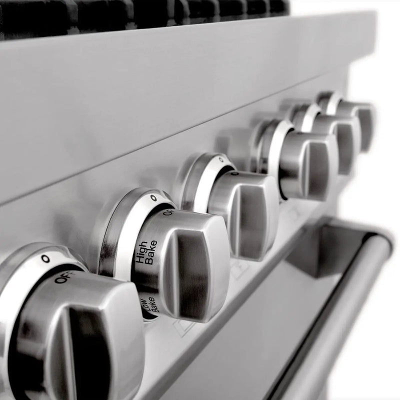 ZLINE 60" Professional Dual Fuel Range In Stainless Steel, RA60 by Farmhouse Kitchen and Bath